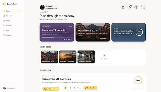 Client dashboard