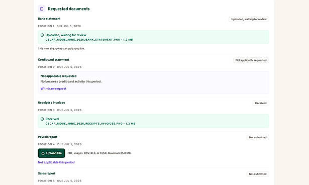 Client Upload Portal