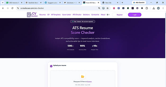 ATS Resume Score Checker & Optimization