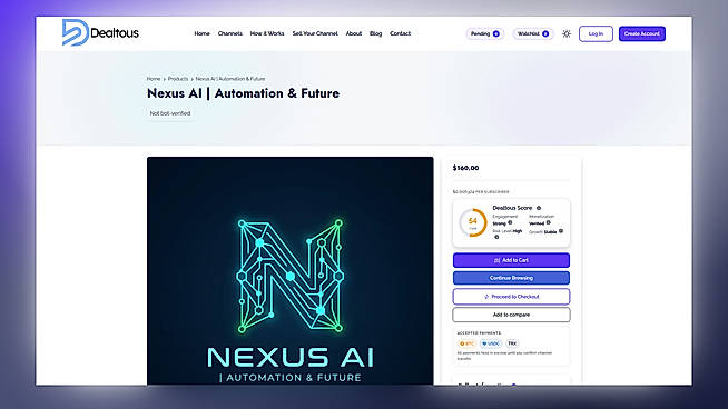 Channel Description | Telegram Channel for Sale - Dealtous