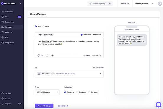 Greet each person by name, send messages in other languages, and include emojis, links, images, videos, and more.