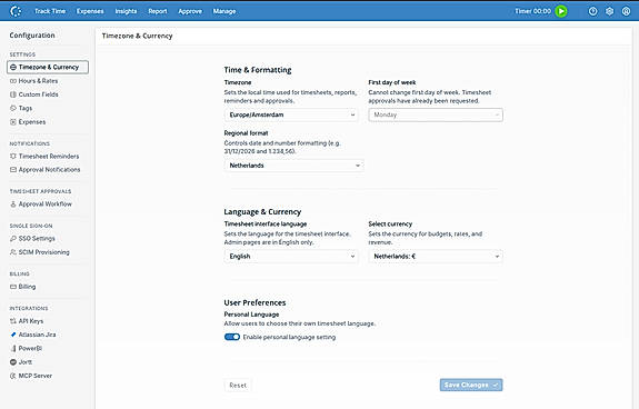 Project and assignment configuration