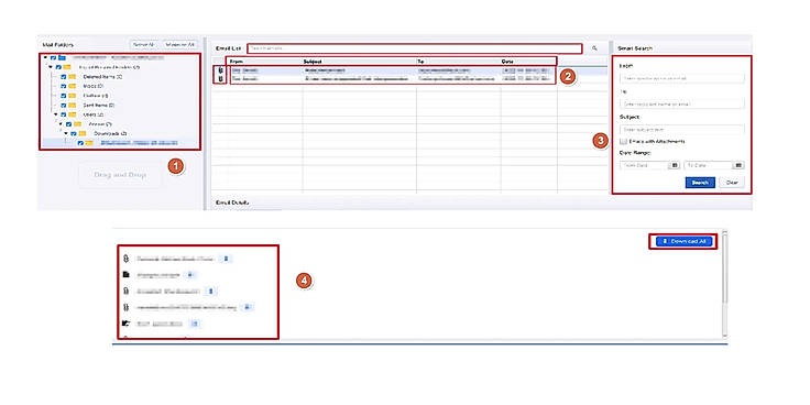 Browse the OST/PST Folder Structure and Preview Mailbox Items