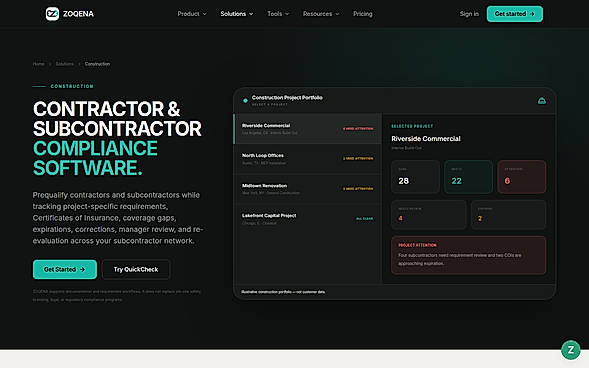 Construction Compliance View