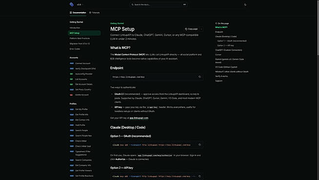 MCP server: connect LinkupAPI to Claude, ChatGPT, Gemini or Cursor