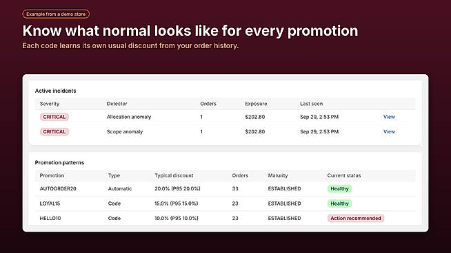 Incidents and promotion patterns