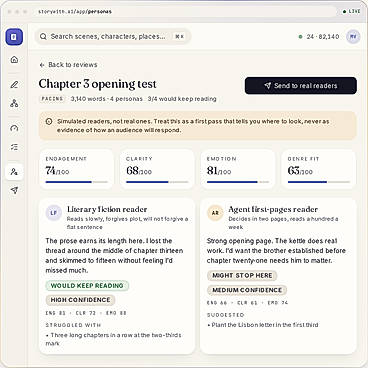 StorywithAI UI Reader Personas