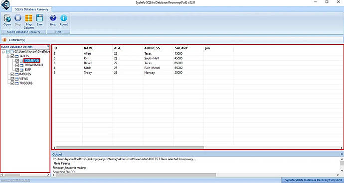 Select the folders in the preview panel.