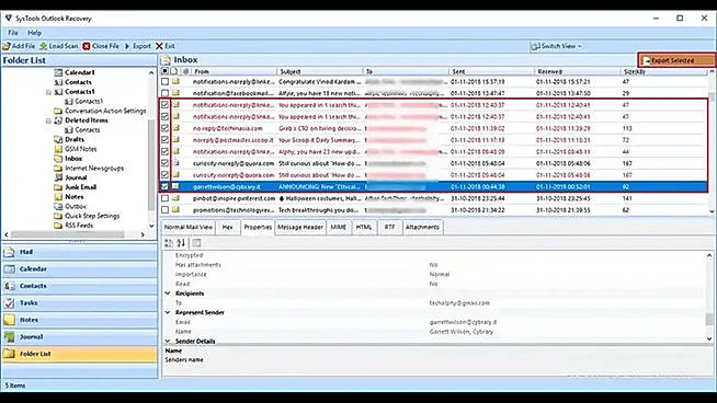 Select Export Option