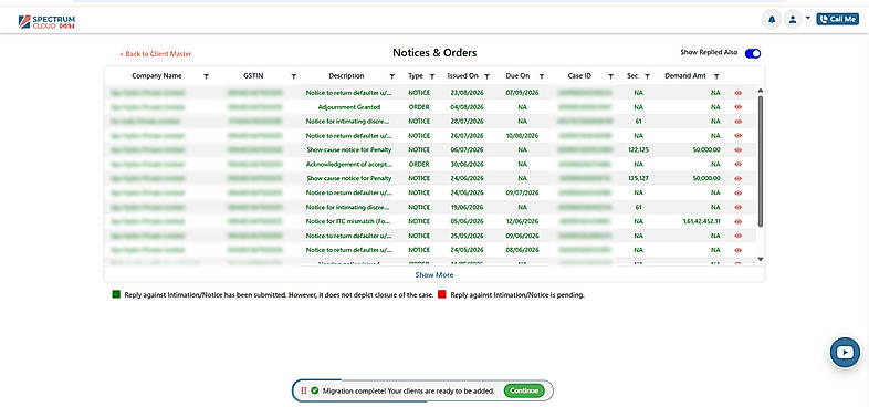 See All Notice and Order on one Platform