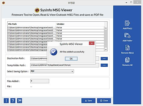 Step 3: Now, click on Ok. Specify the saving path and then click on Save.