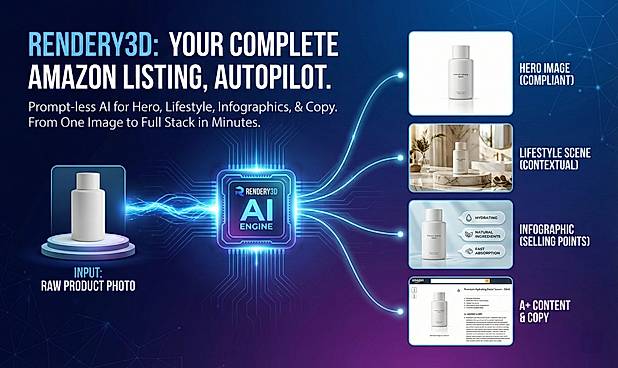 Rendery3D - AI Product Listing Image