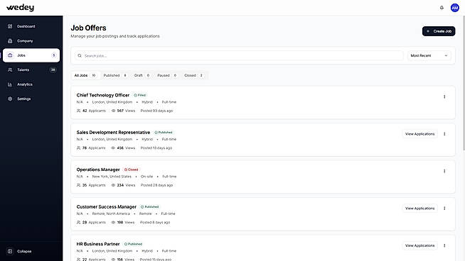 Job offers