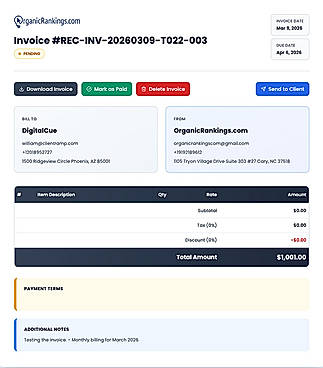 Invoicing