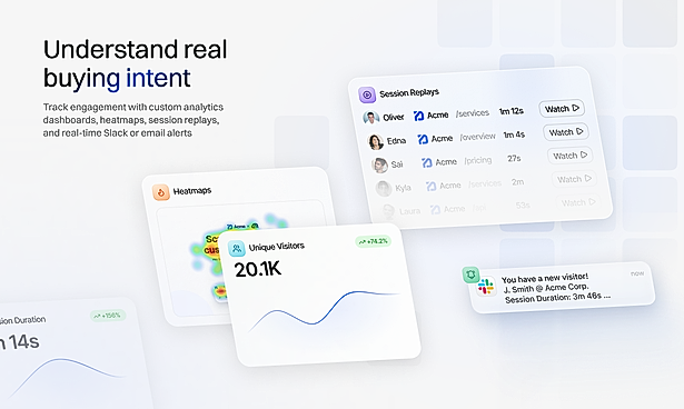 Get analytics and engagement notifications