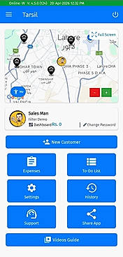 Tarsil App Dashboard show all options