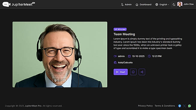 Self-hosted video meetings