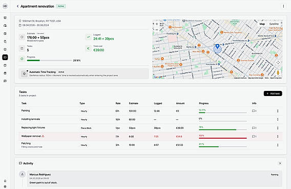 Projects & tasks