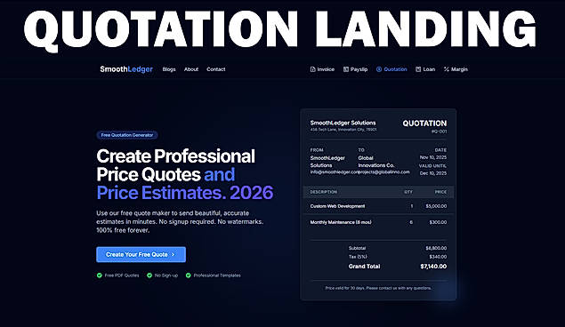 Quotation Landing