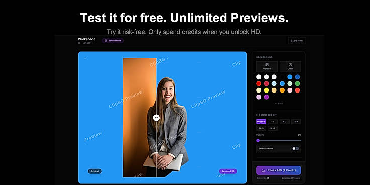 Test it for free. Unlimited Previews.
