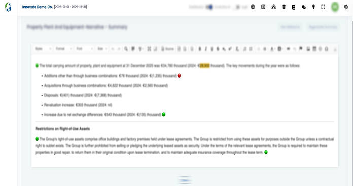 Automated Financial Narrative & Commentary Management