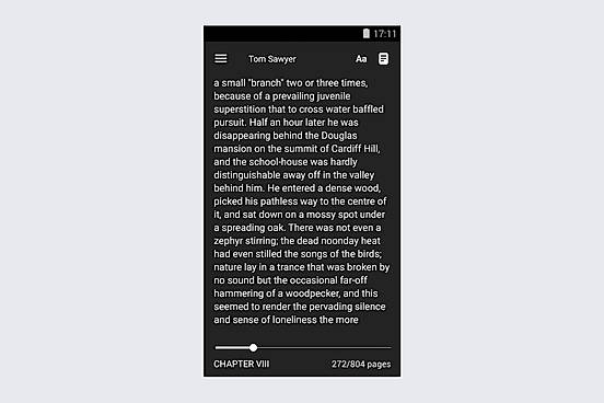 epuBear Reader UI