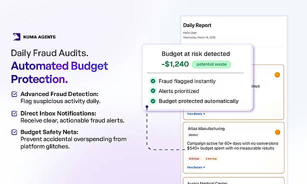 Fraud and invalid traffic detection across all connected platforms.