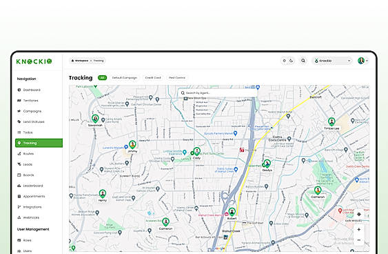 Sales rep tracking