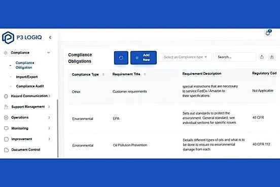 P3 LogiQ Compliance Tracking