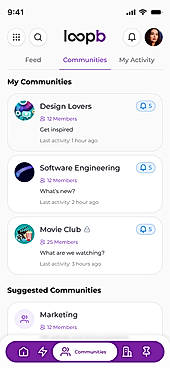 Interest and role based groups give your team a reason to log in every day.