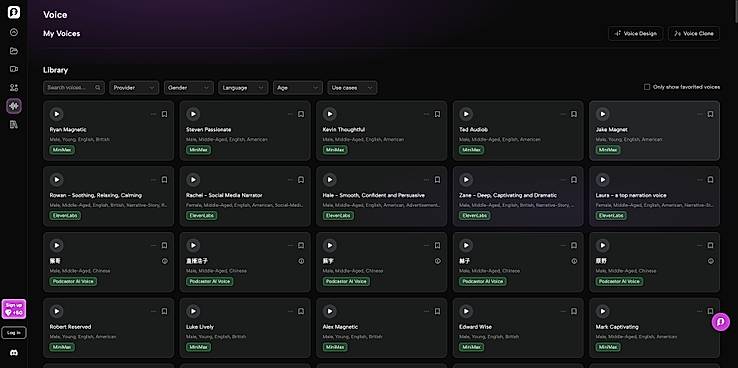 AI Voice Library – Multi-Language Voices, Cloning & Speech Styles