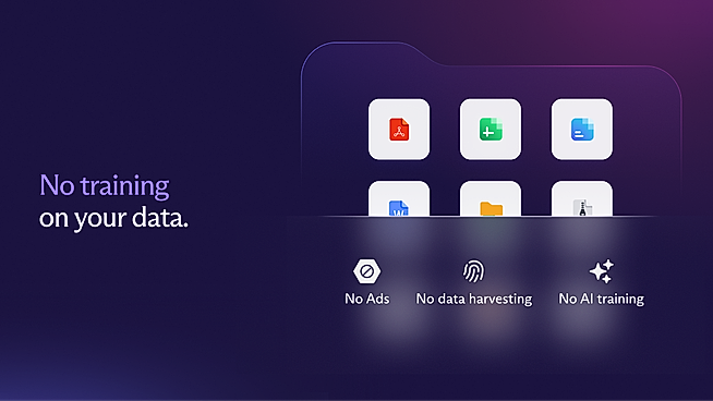 No training on your data