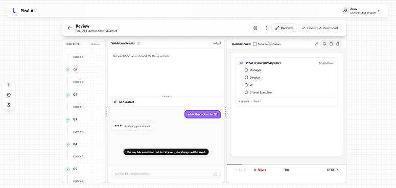 AI-powered editor