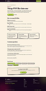 Merge PDF tool flow.