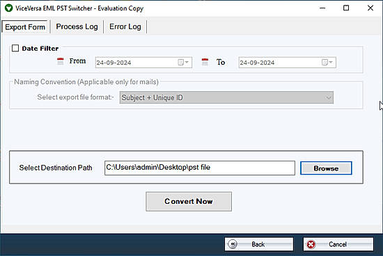 output location