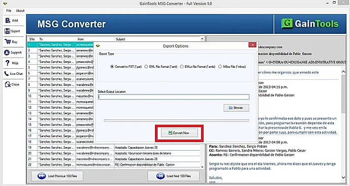 click convert now