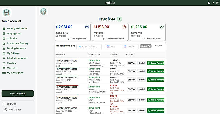 Invoicing and Payments