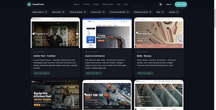 Theme library - Lighthouse 90+ themes for every industry