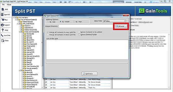 Output Location