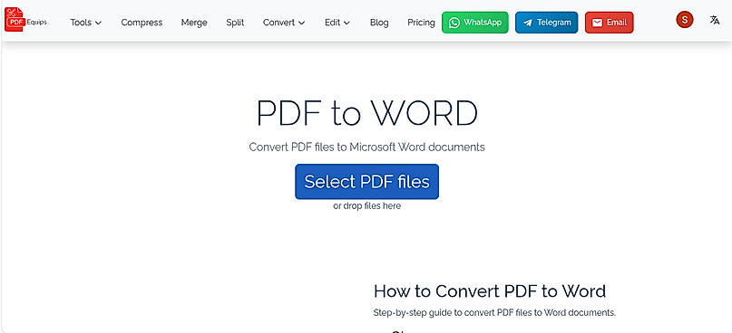 pdf to word tool