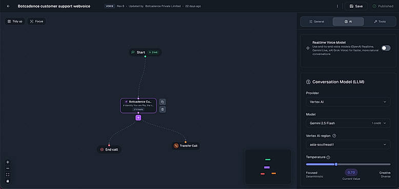 Agent workflow builder