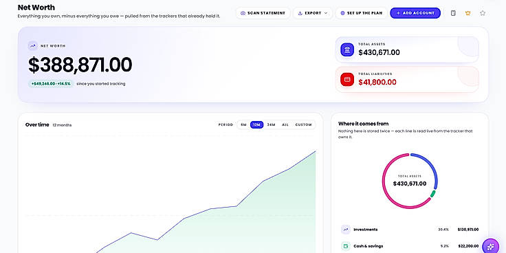 Net Worth Tracker | CalculatorAI