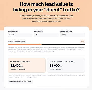 Attribution Calculator