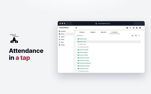 Attendance in a tap