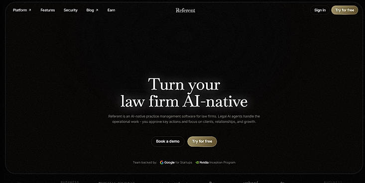 Referent Landing Page