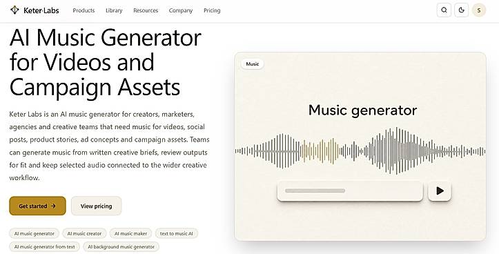 Keter Labs AI Music Generato