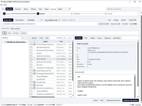 Preview MBOX files