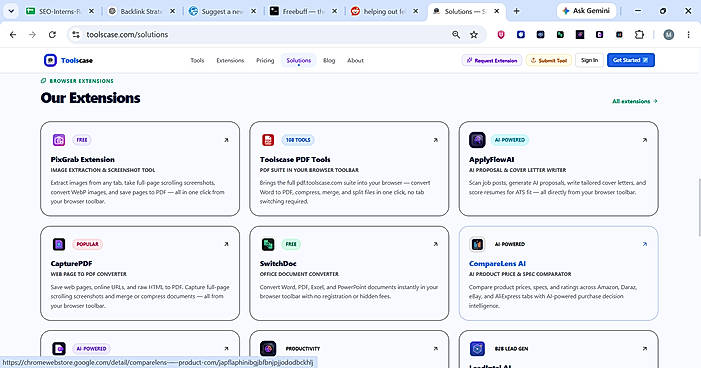 Toolscase Browser Extensions