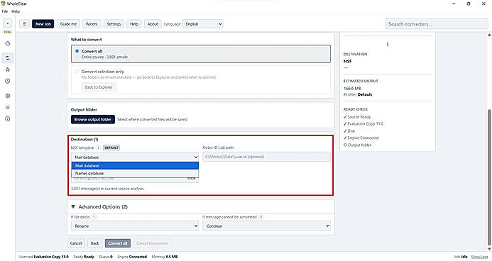 select files