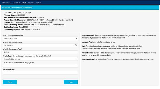 Payment Wizard: Quickly process and allocate borrower payments accurately.